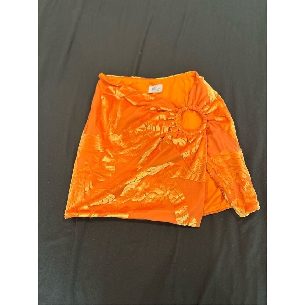 Oh Polly US size 2 mini skirt orange